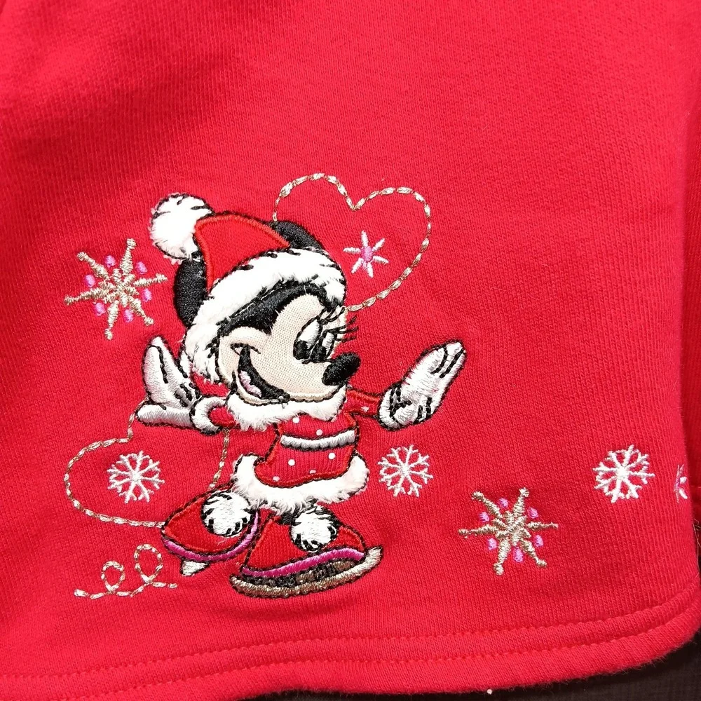 Disney Minnie Mouse Christmas Dress Winter Hooded Holiday Red Toddler‎ 12 Months